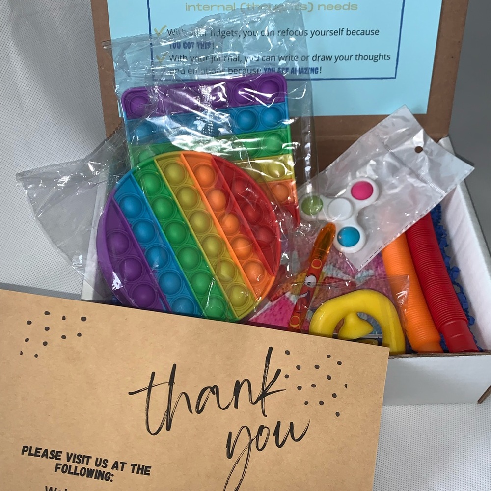 CHILL BOX- Stress and Anxiety Relief Box- Mental Health-Kids & Adults